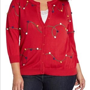 NWT— ModCloth Christmas Lights Sweater